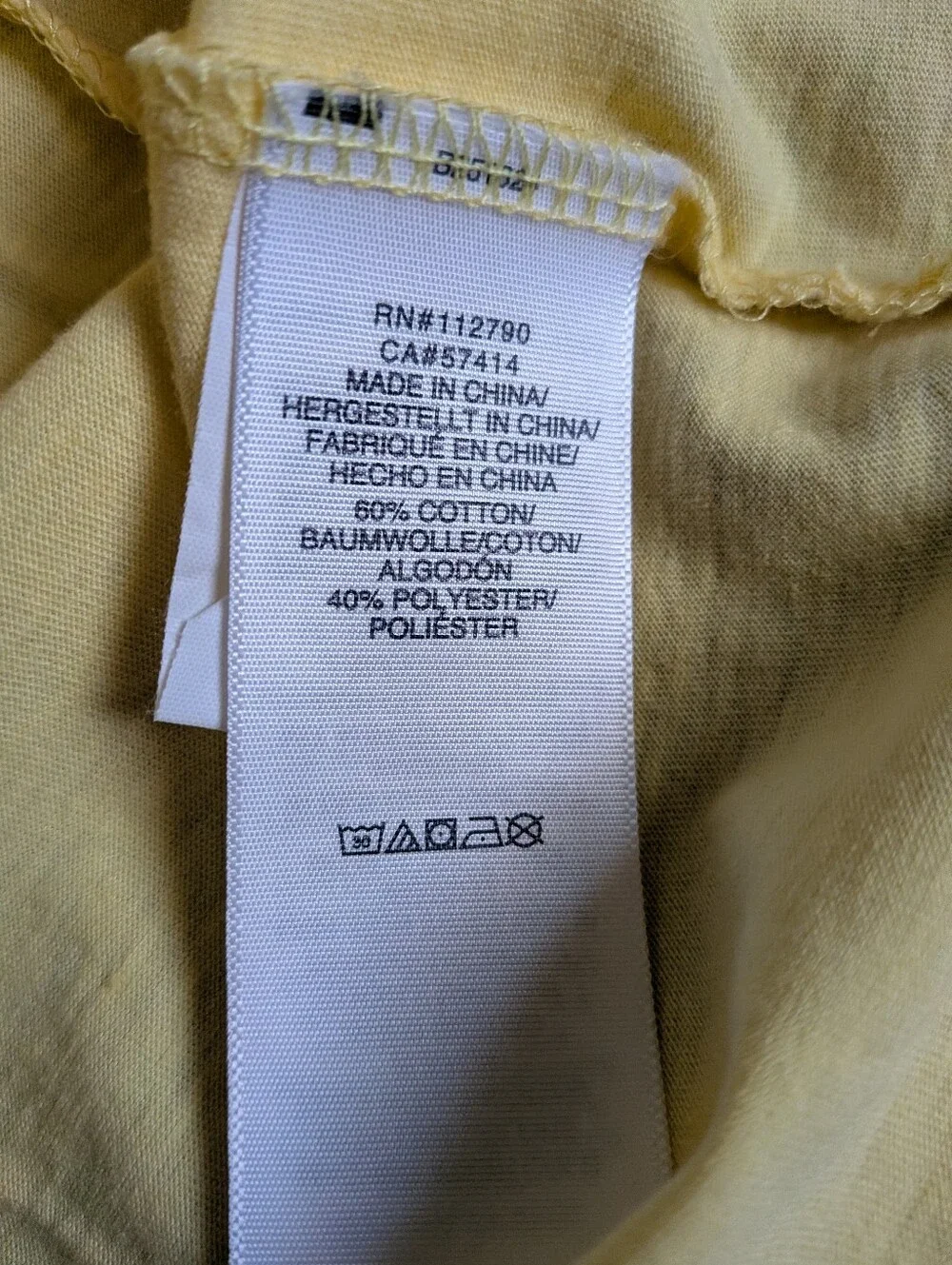 NWT True Religion Popcorn Yellow Logo Burnout Cotton Henley Shirt Men's S